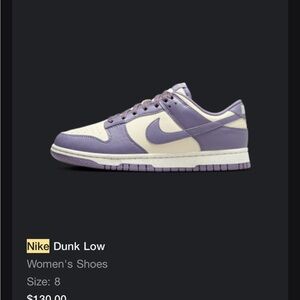Nike Dunk Low Women's Sneakers - Lavender and Cream